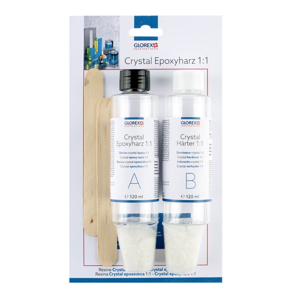 Glorex Crystal Epoxyharz 2:1 750ml (500+250ml) - Kidis Art