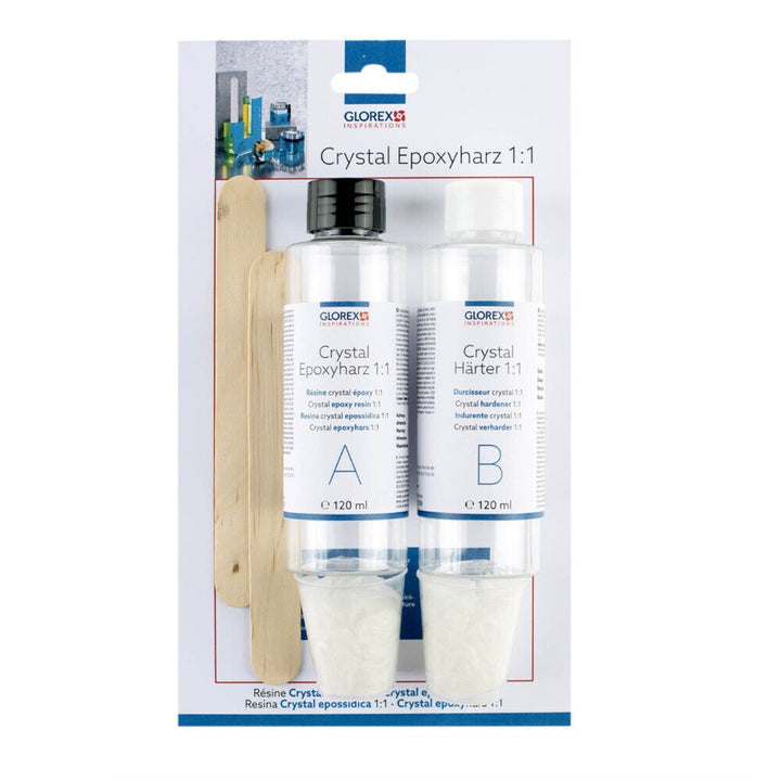 Glorex Crystal Epoxyharz 2:1 750ml (500+250ml) - Kidis Art
