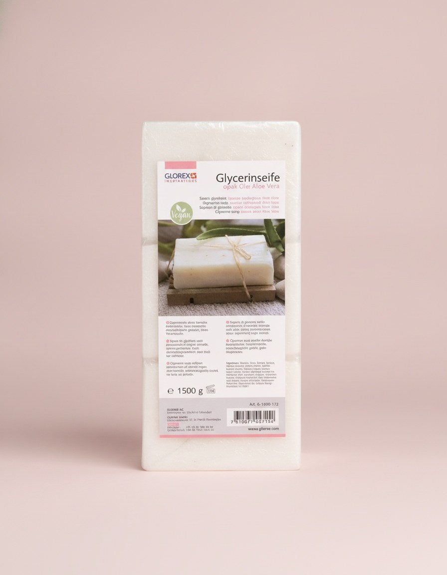 Glycerin-Seife Öko 1500g mit Aloe Vera transparent - Kidis Art