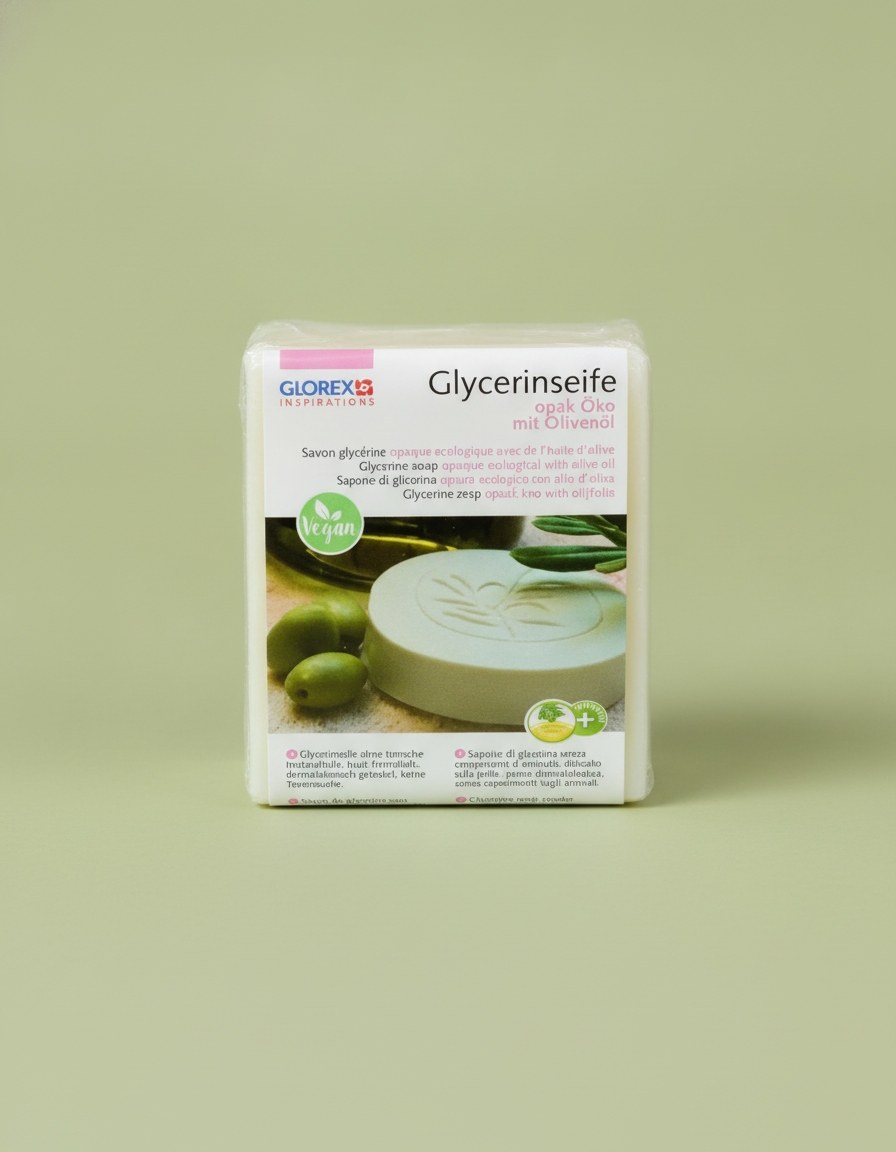 Glycerin-Seife Öko 250g mit Olivenöl opak - Kidis Art
