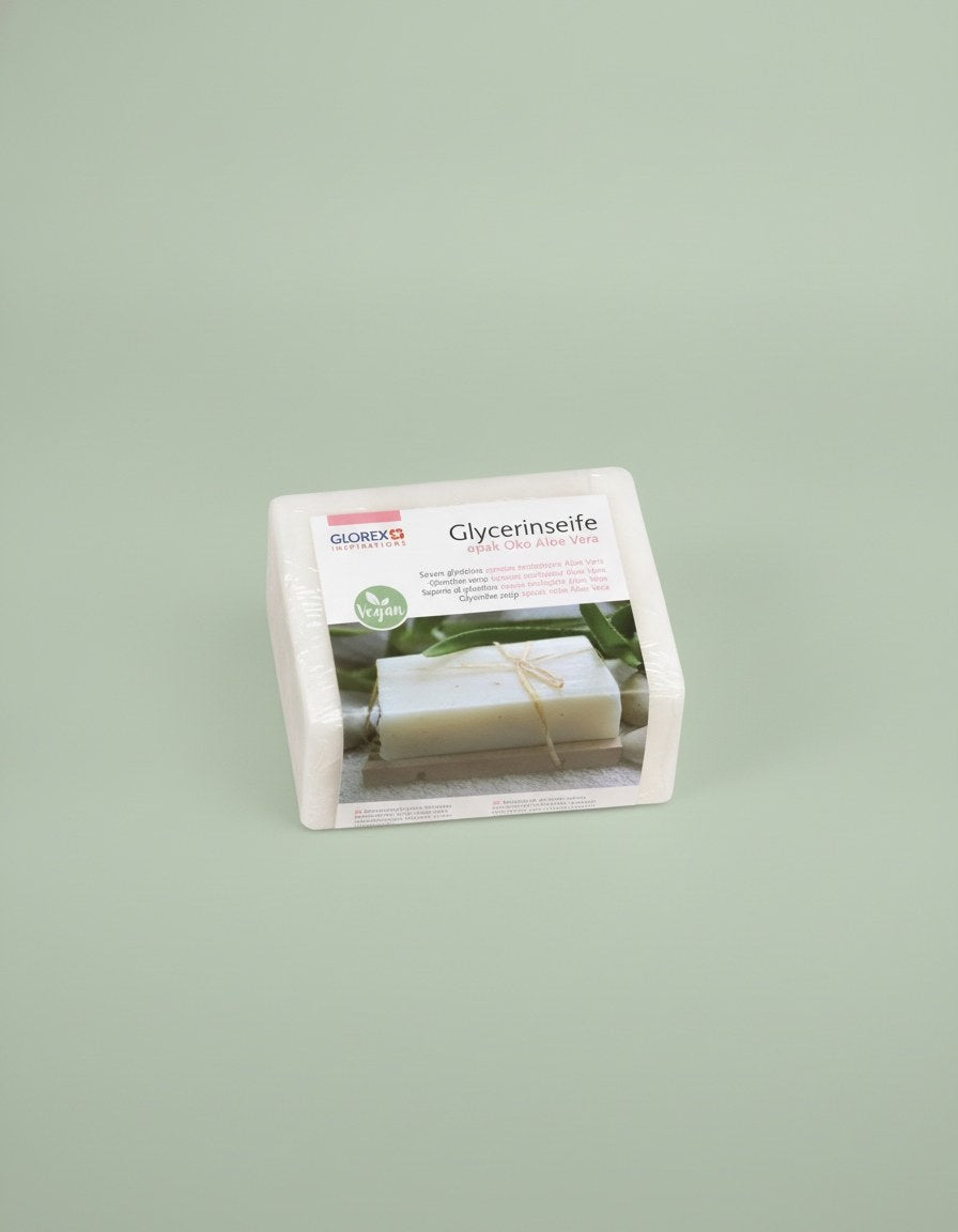 Glycerin-Seife Öko 500g mit Aloe Vera transparent - Kidis Art