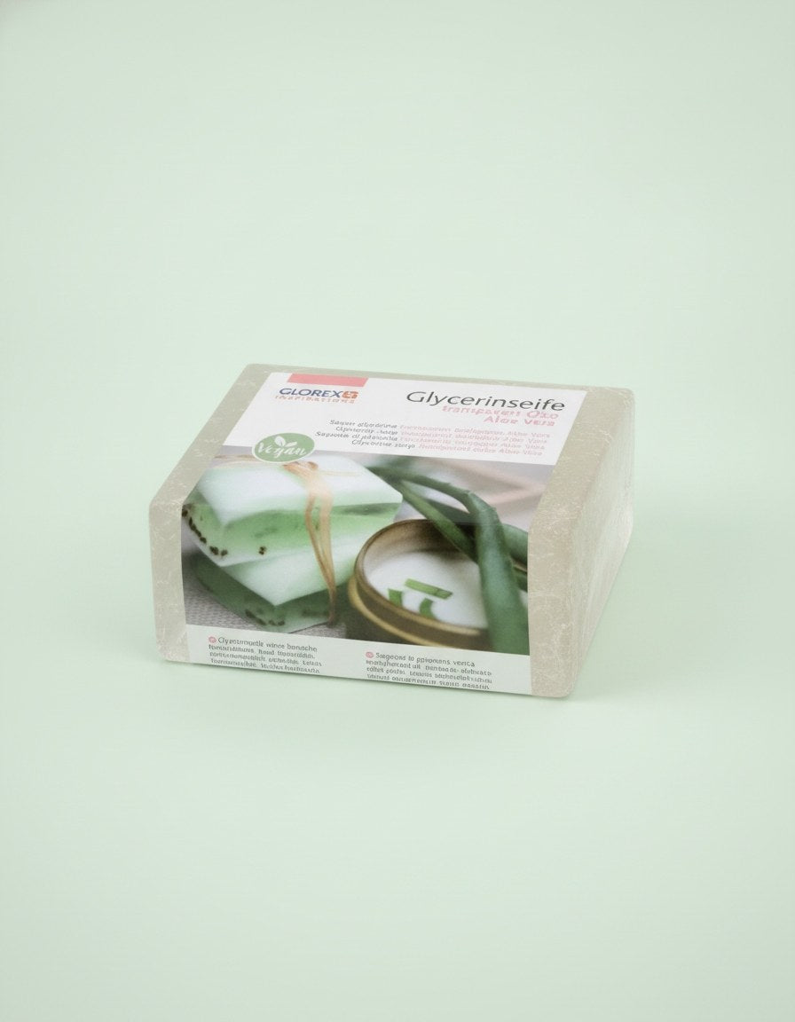 Glycerin-Seife Öko 500g mit Aloe Vera transparent - Kidis Art