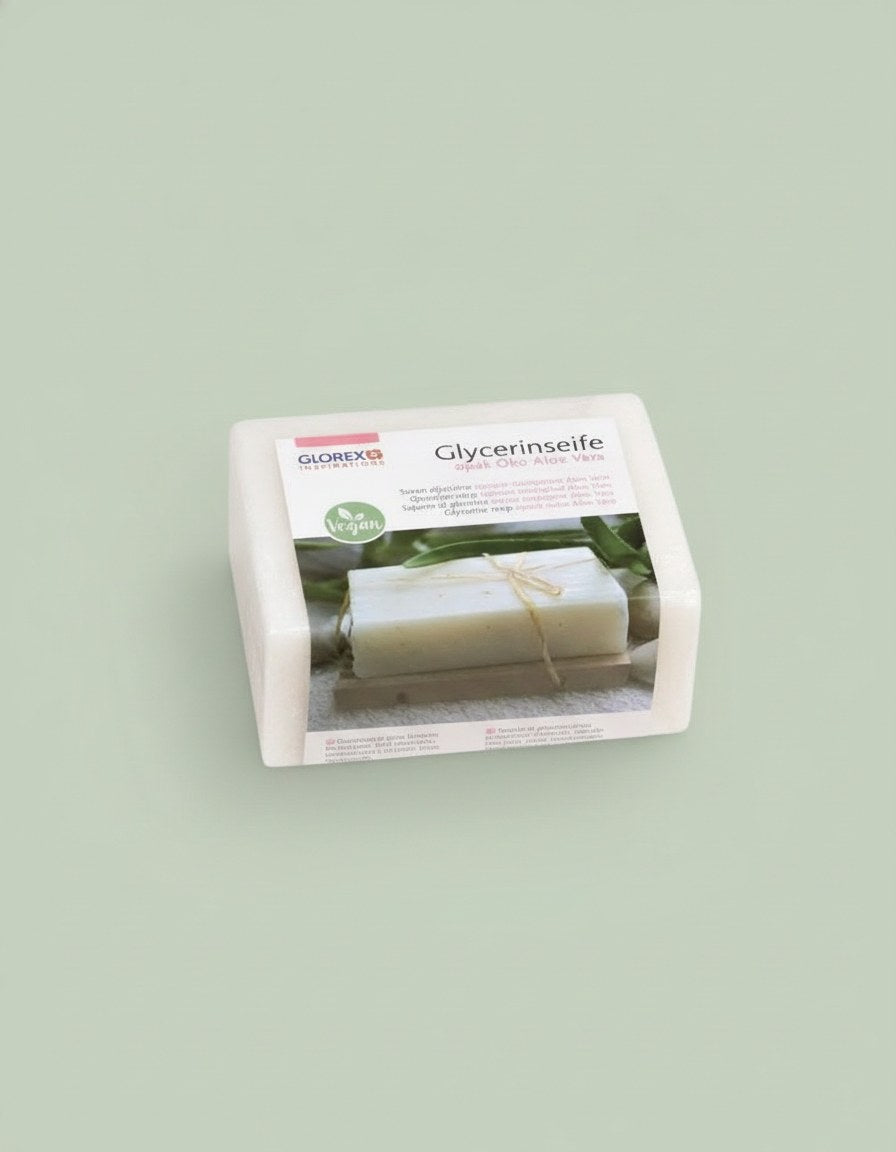 Glycerin-Seife Öko 500g mit Aloe Vera transparent - Kidis Art