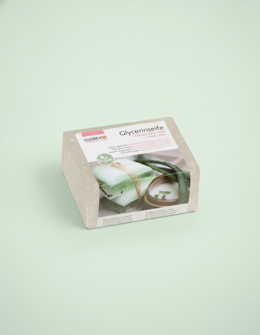 Glycerin-Seife Öko 500g mit Aloe Vera transparent - Kidis Art