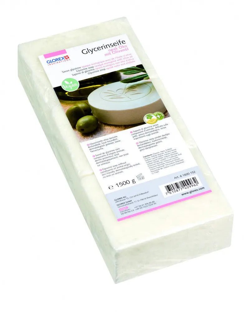 Glycerin - Seife Öko 1500g mit Olivenöl opak - Kidis Art