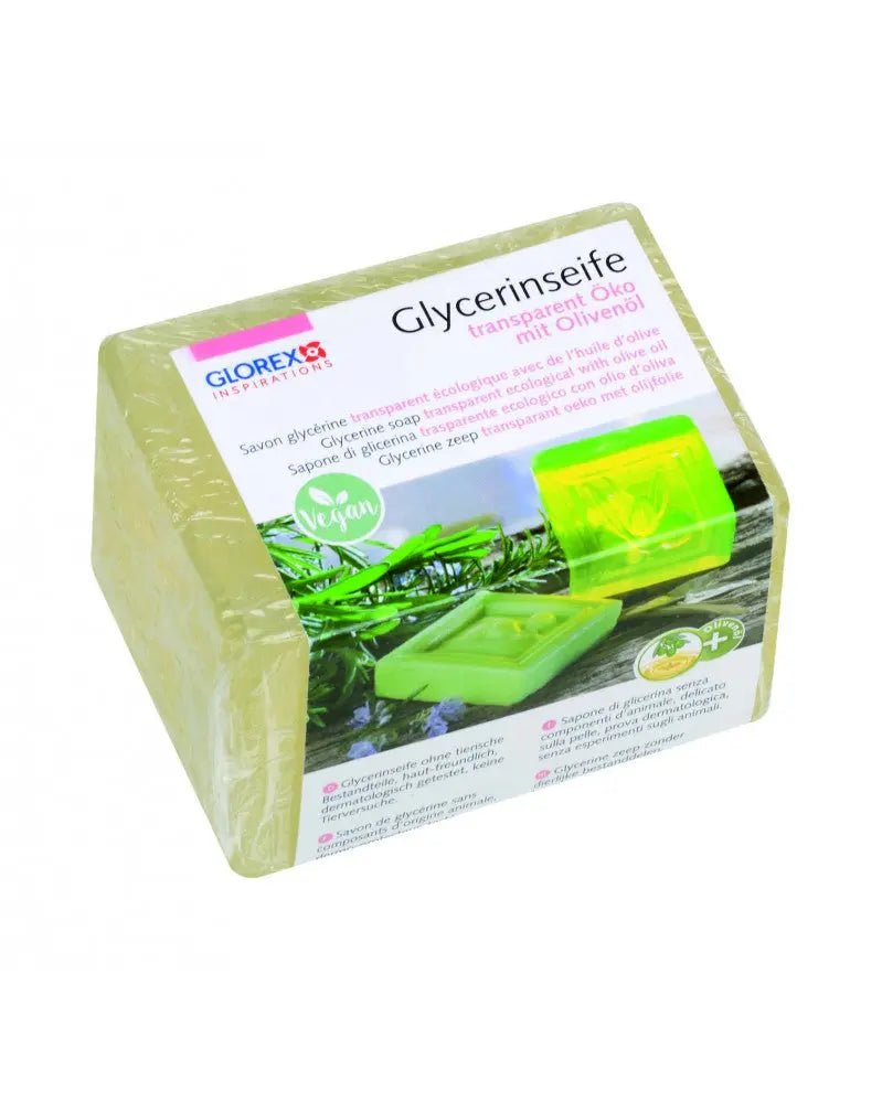Glycerin - Seife Öko 250g mit Olivenöl transparent - Kidis Art