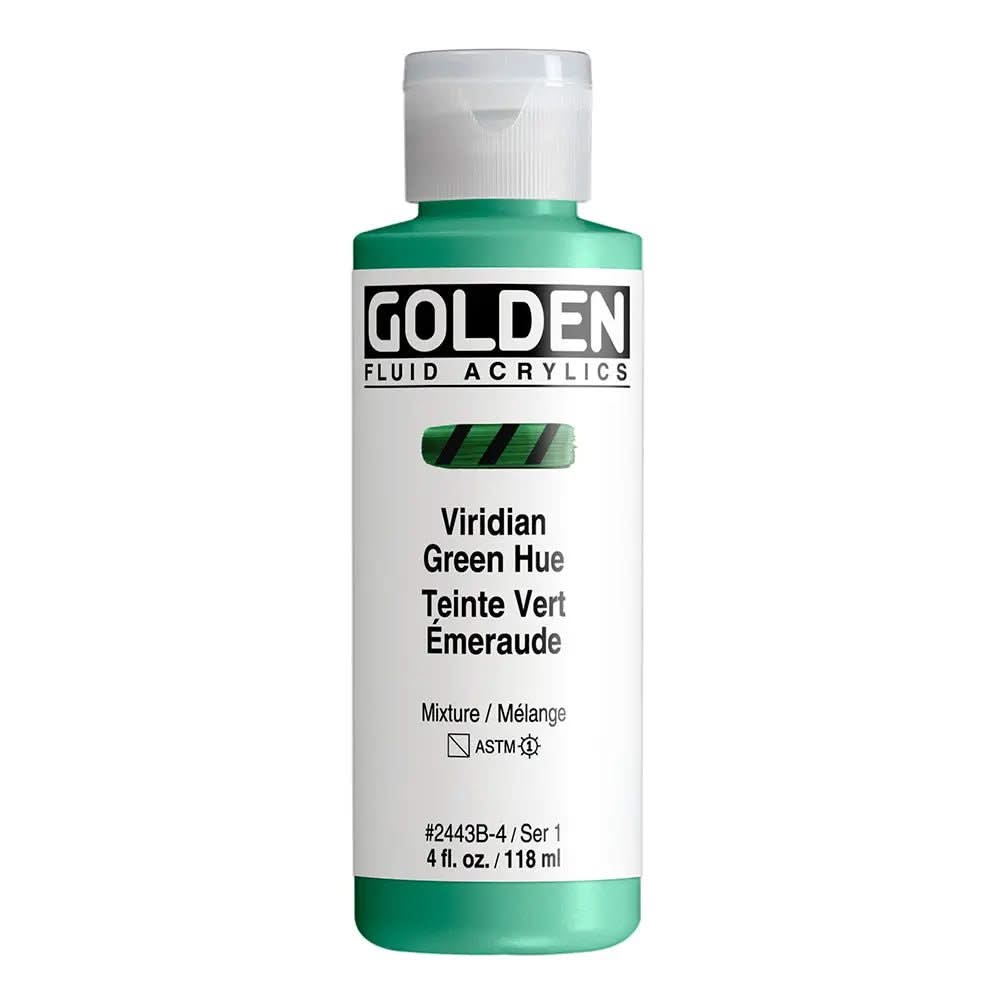 Golden Fluid Acrylfarbe Chromoxidgrun Farbton 118 M - Kidis Art
