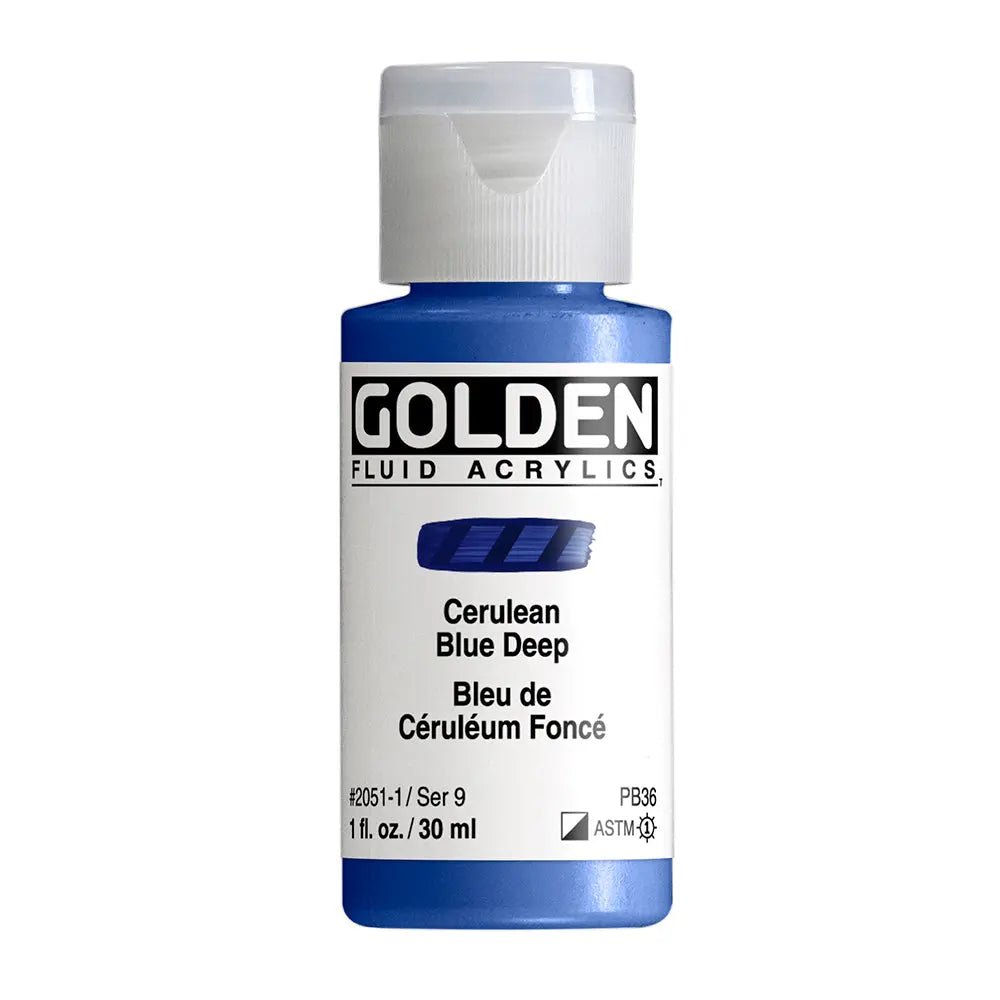 Golden Fluid Acrylfarbe Colinblau Dunkel 30 ml - Kidis Art