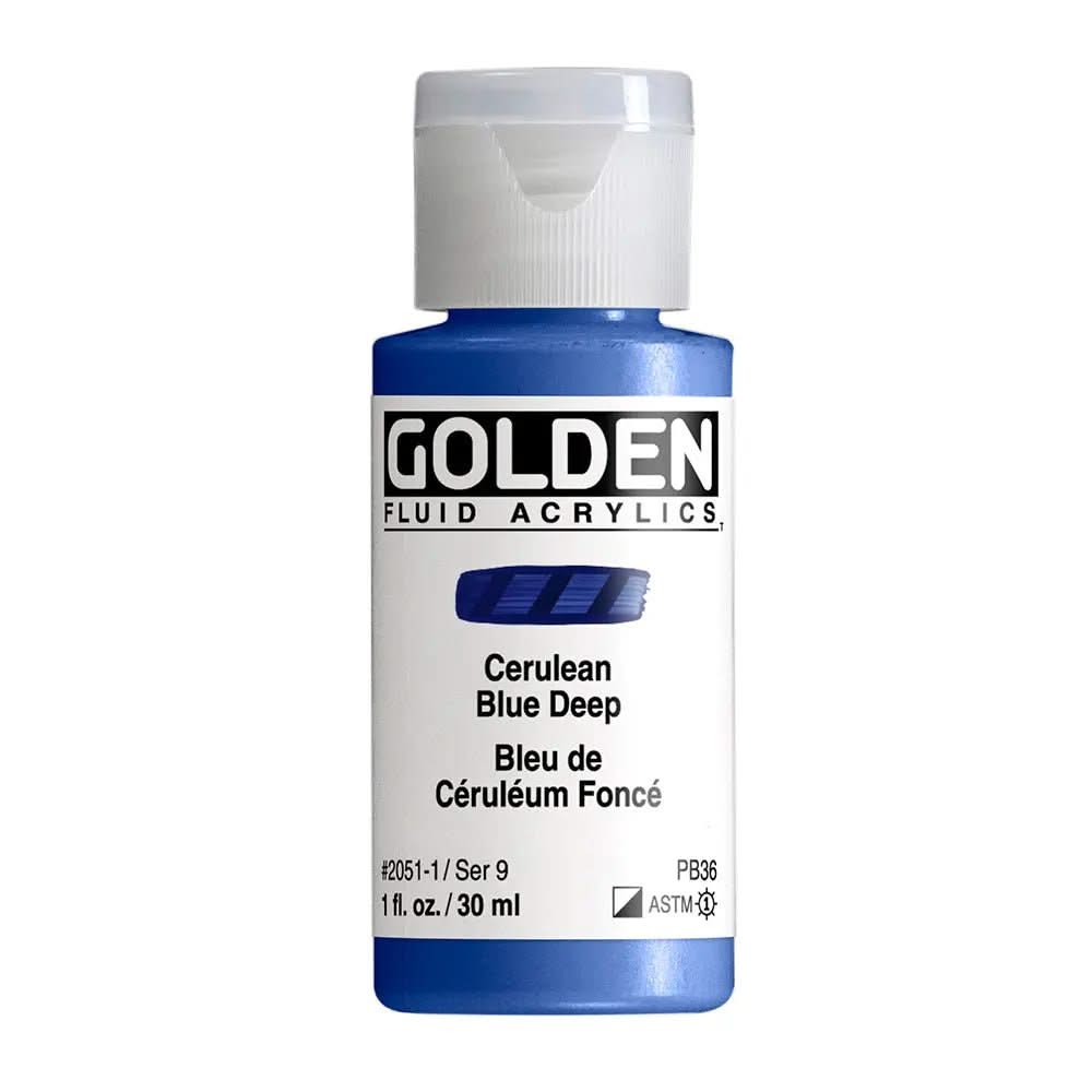 Golden Fluid Acrylfarbe Colinblau Dunkel 30 ml - Kidis Art