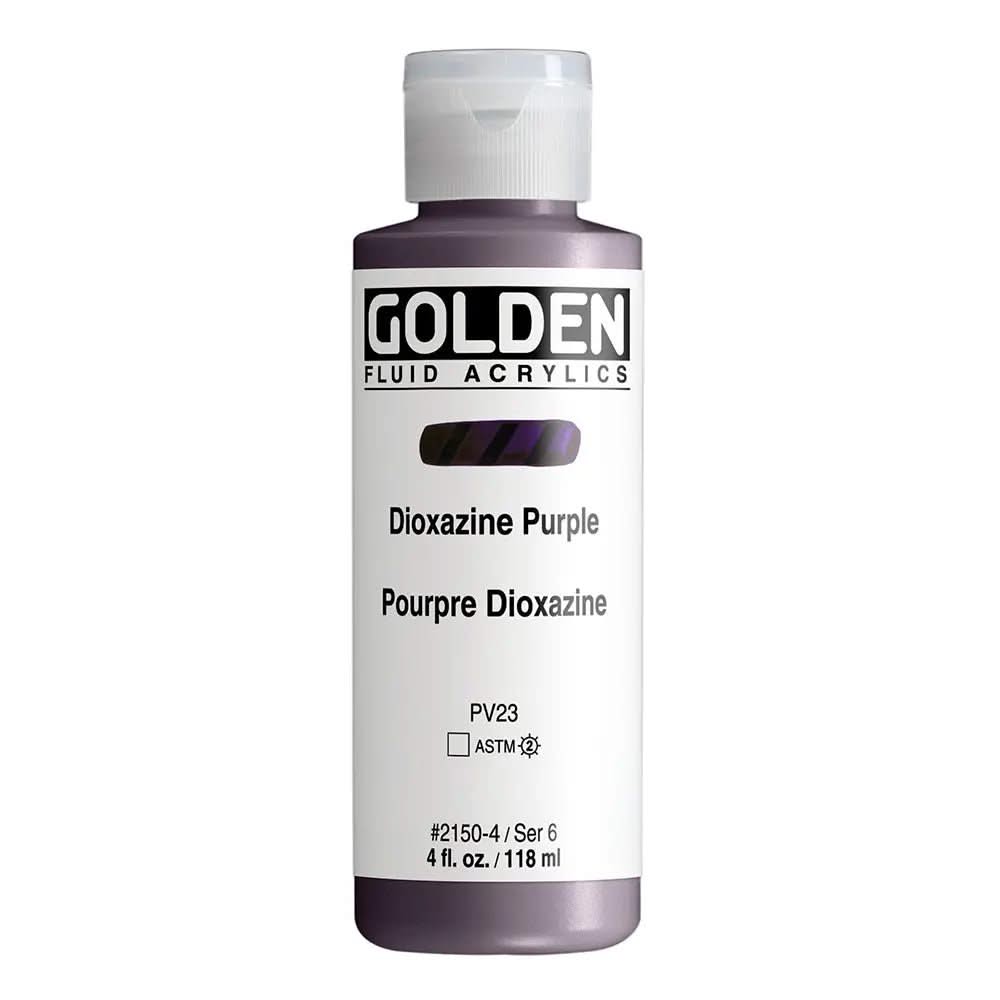 Golden Fluid Acrylfarbe Dioxazin Purpur 118 ml - Kidis Art