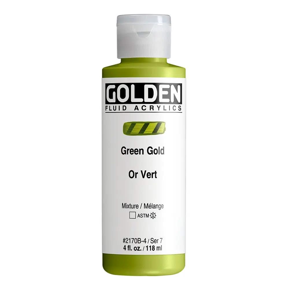 Golden Fluid Acrylfarbe Grungold 118 ml - Kidis Art