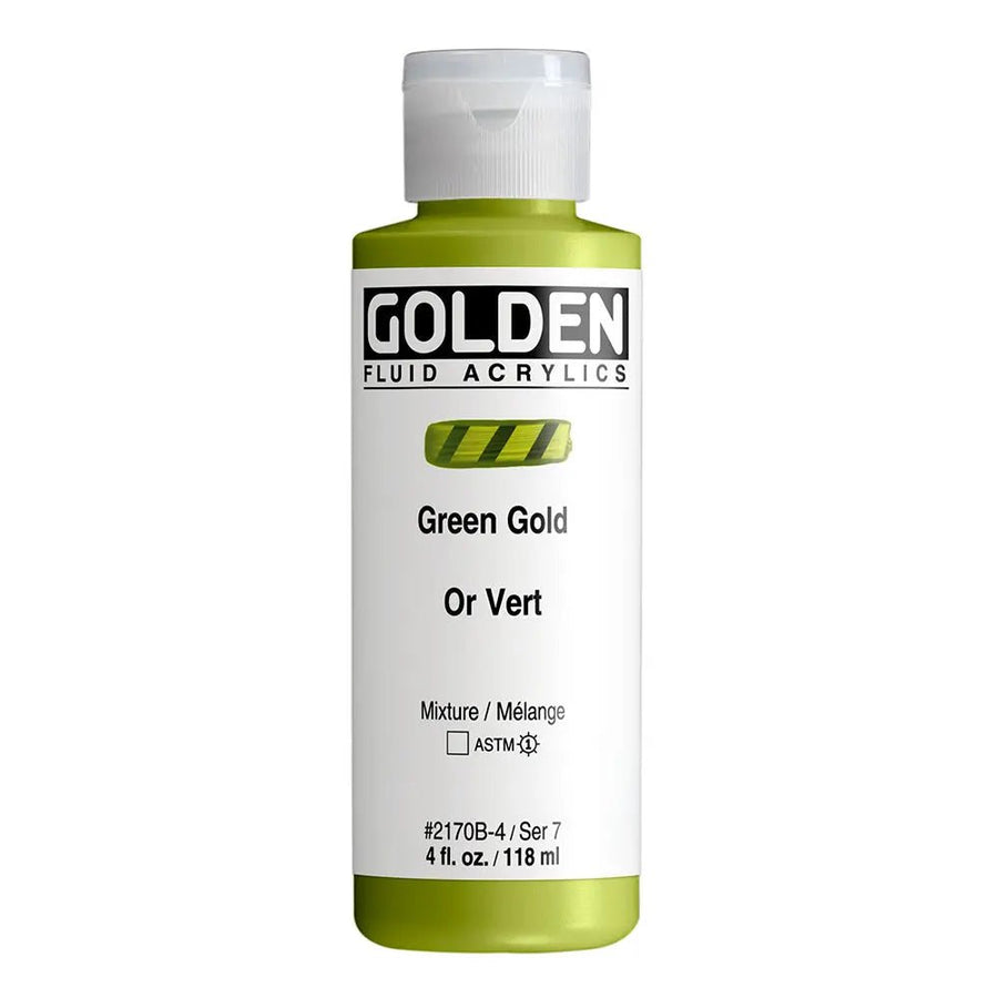 Golden Fluid Acrylfarbe Grungold 118 ml - Kidis Art