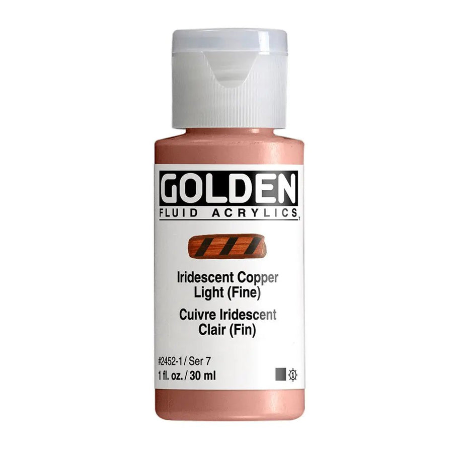 Golden Fluid Acrylfarbe Irisierende Kupfer Hell (Fein) 30 M - Kidis Art