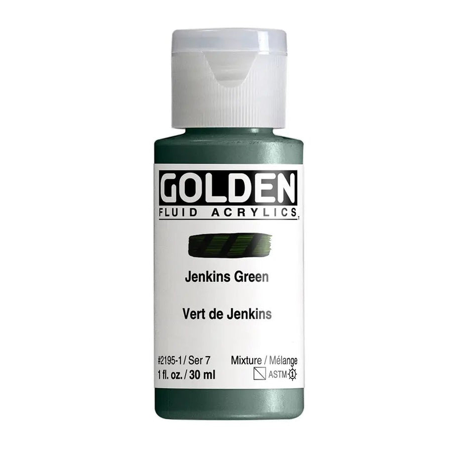 Golden Fluid Acrylfarbe Jenkins Grun 30 ml - Kidis Art