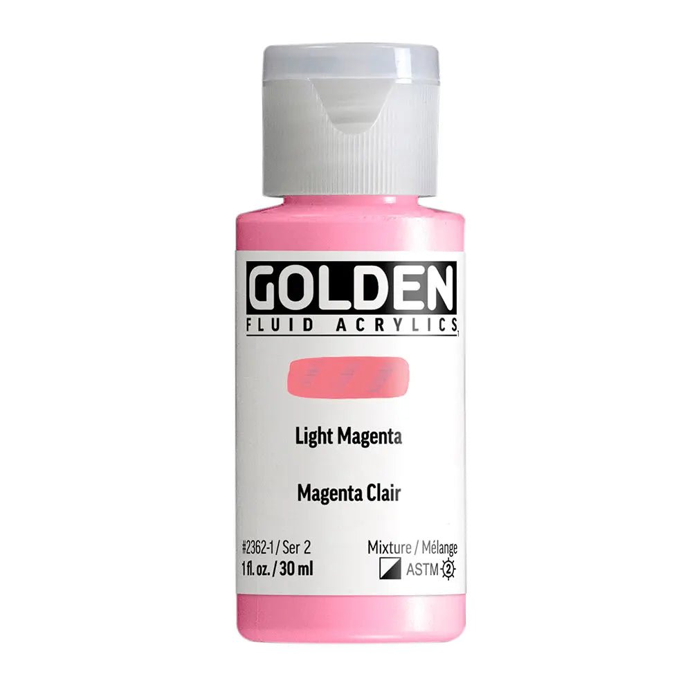 Golden Fluid Acrylfarbe Magenta Hell 30 ml - Kidis Art
