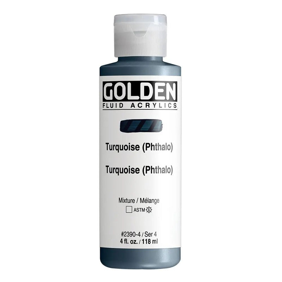 Golden Fluid Acrylfarbe Phthaloturkis 118 ml - Kidis Art