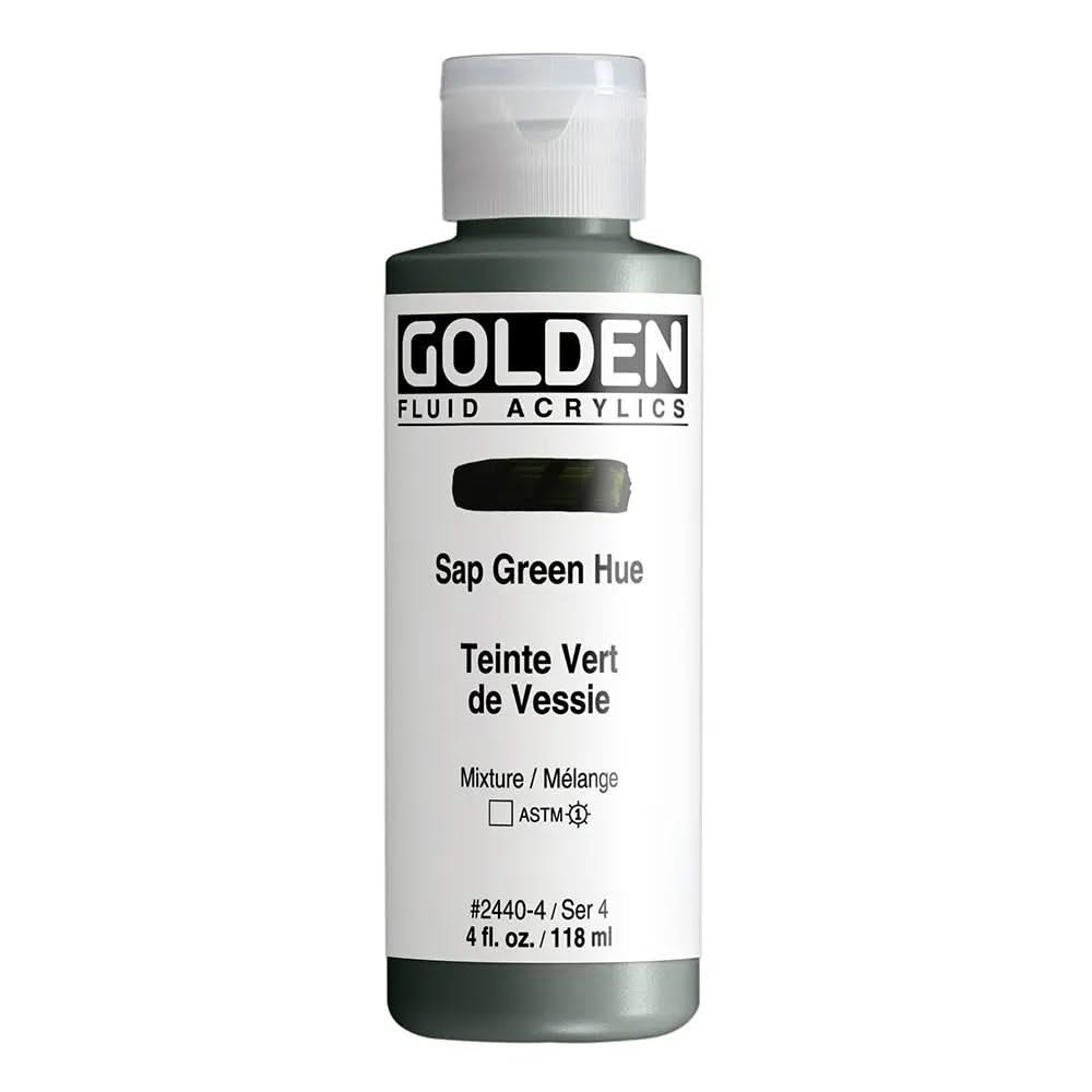 Golden Fluid Acrylfarbe Saftgrun Farbton 118 ml - Kidis Art