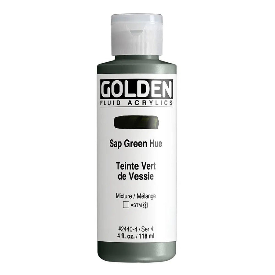 Golden Fluid Acrylfarbe Saftgrun Farbton 118 ml - Kidis Art