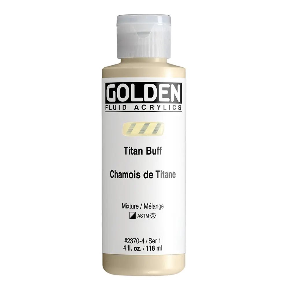 Golden Fluid Acrylfarbe Titanbuff 118 ml - Kidis Art