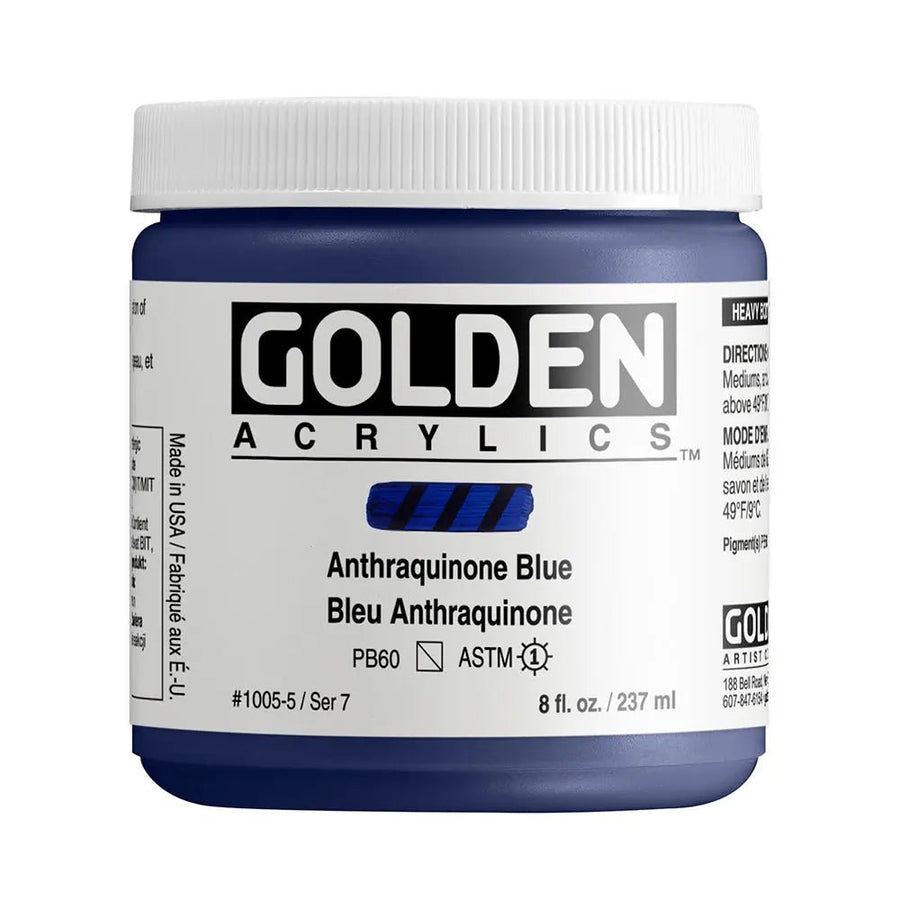 Golden Heavy Body Acrylfarbe Anthraquinone Blau 59 ml - Kidis Art