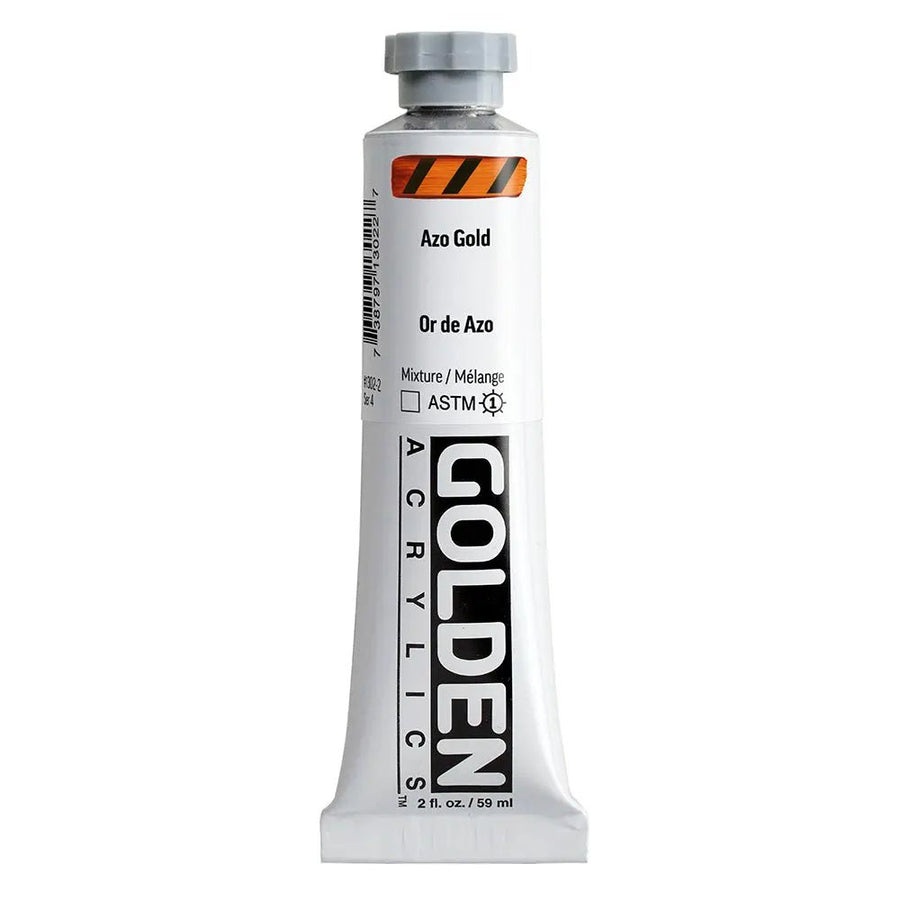 Golden Heavy Body Acrylfarbe Azo Gold 59 ml - Kidis Art