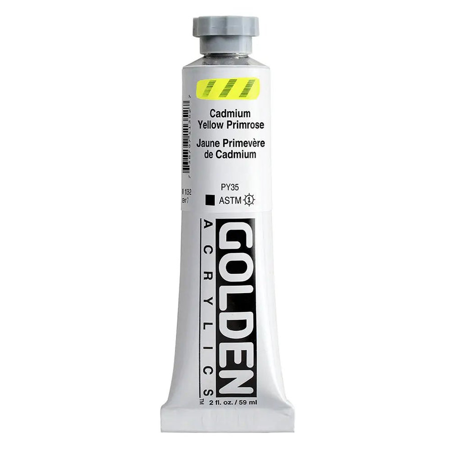 Golden Heavy Body Acrylfarbe Cadmium Primelgelb 59 ml - Kidis Art