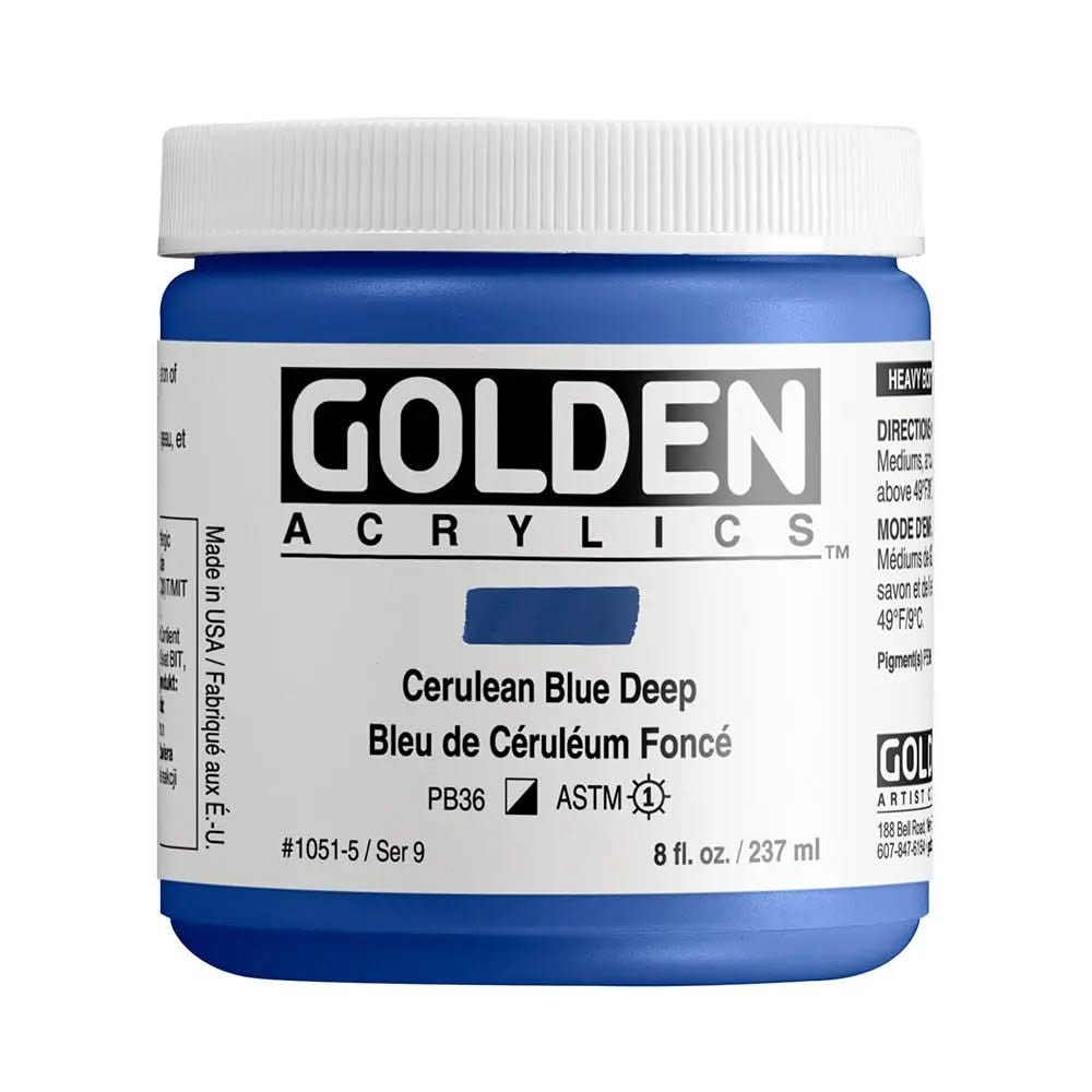 Golden Heavy Body Acrylfarbe Colinblau Dunkel 59 ml - Kidis Art