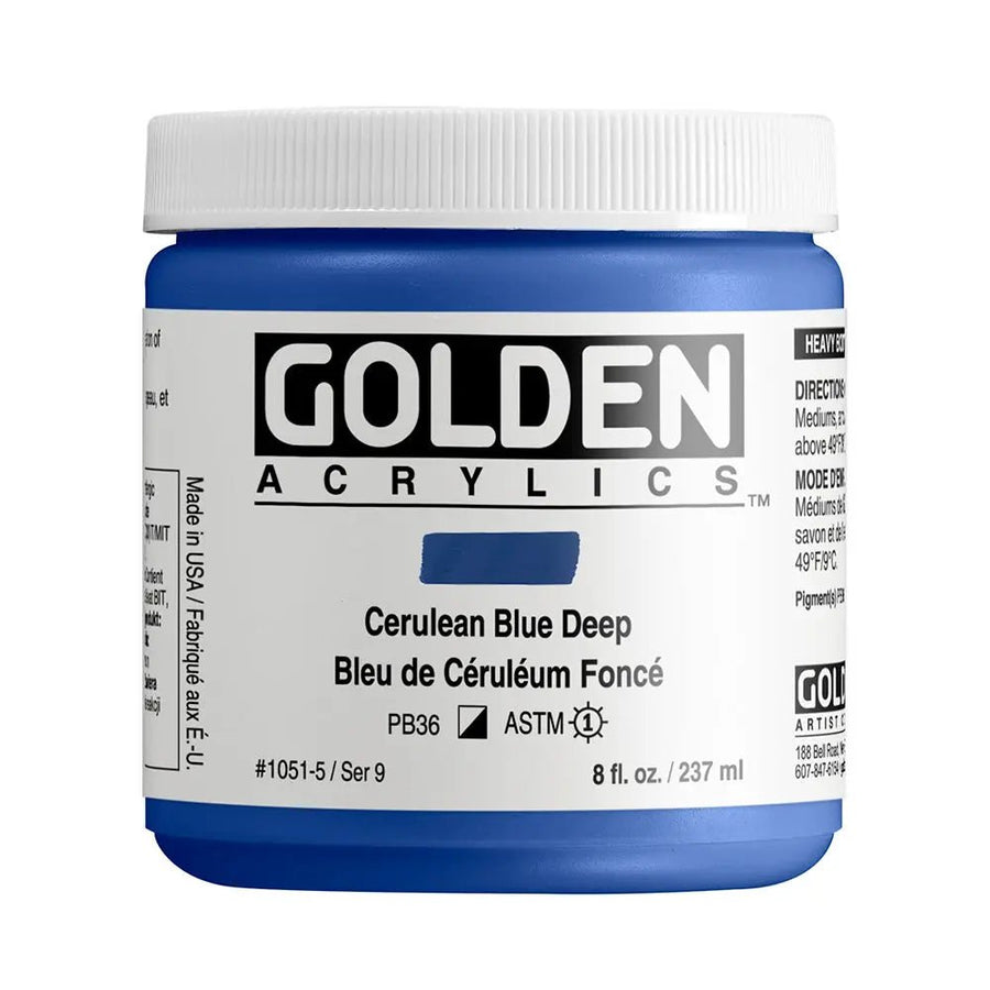 Golden Heavy Body Acrylfarbe Colinblau Dunkel 59 ml - Kidis Art