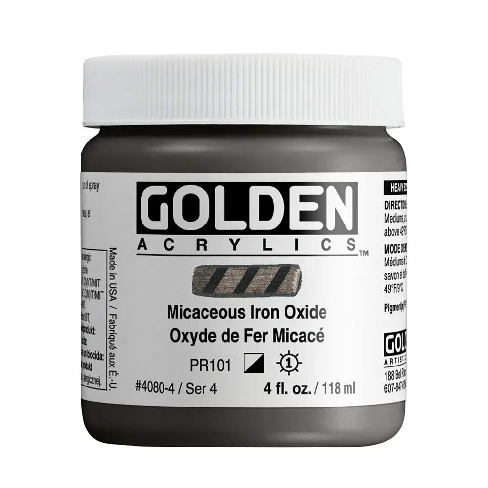 Golden Heavy Body Acrylfarbe Eisenglimmer 118 ml - Kidis Art
