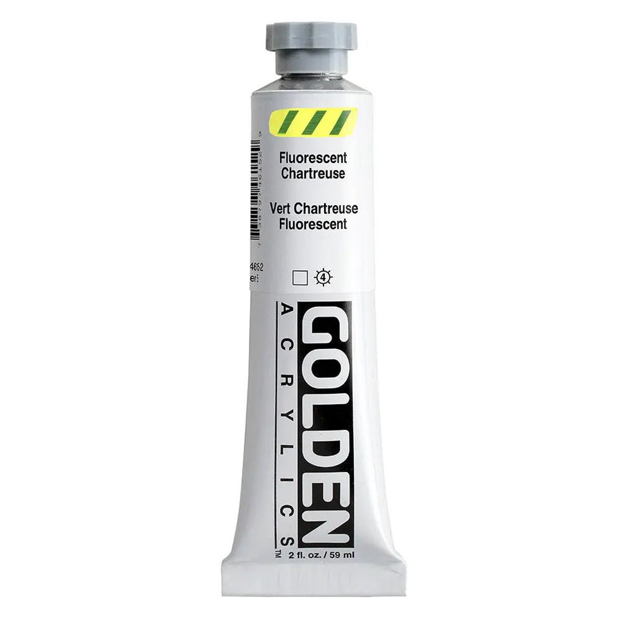 Golden Heavy Body Acrylfarbe Fluoreszierend Chartreuse 59 ml - Kidis Art