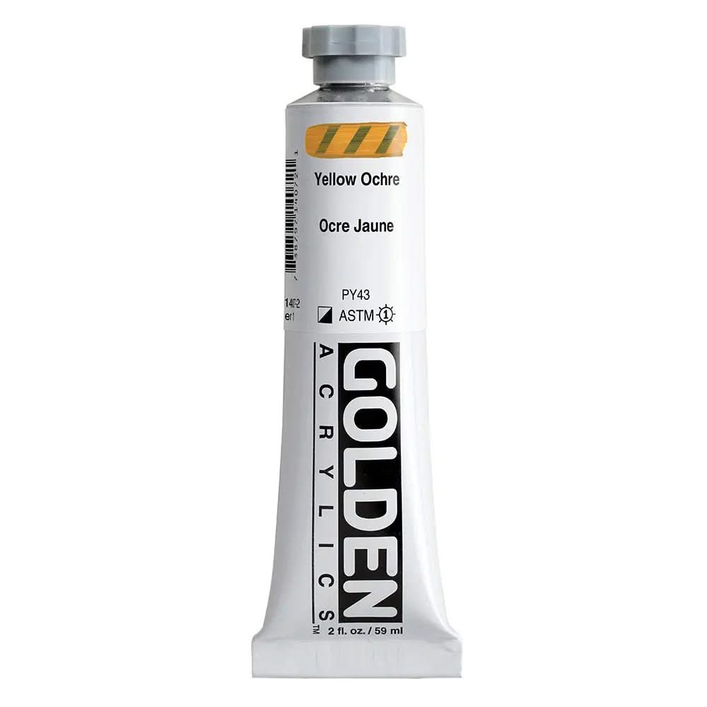 Golden Heavy Body Acrylfarbe Gelbocker 59 ml - Kidis Art