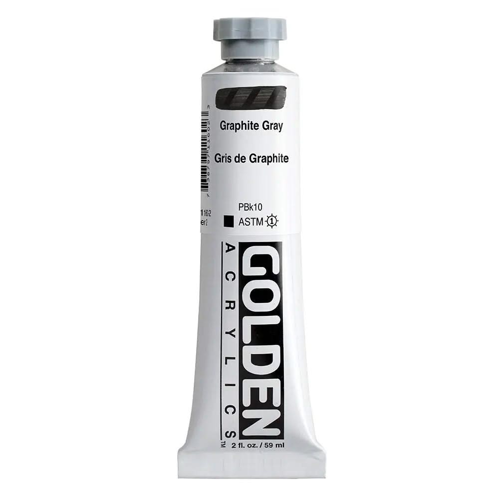 Golden Heavy Body Acrylfarbe Graphitgrau 59 ml - Kidis Art