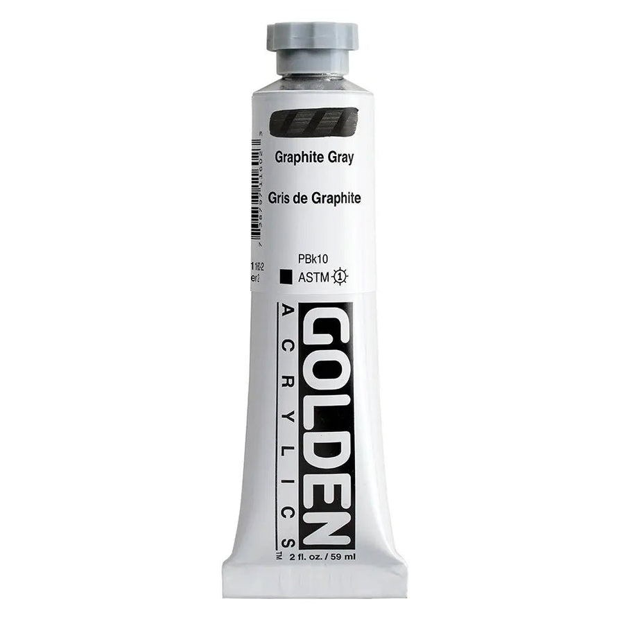 Golden Heavy Body Acrylfarbe Graphitgrau 59 ml - Kidis Art