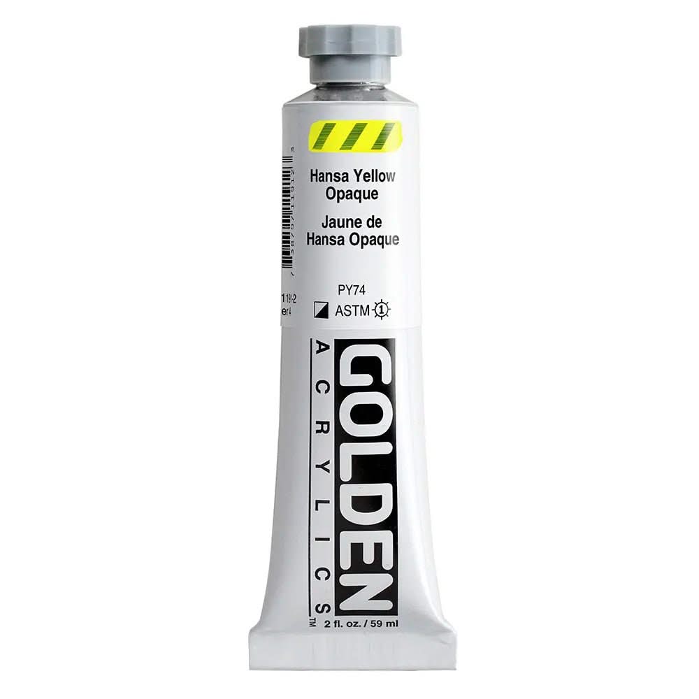 Golden Heavy Body Acrylfarbe Hansa Gelb Opaque 59 ml - Kidis Art