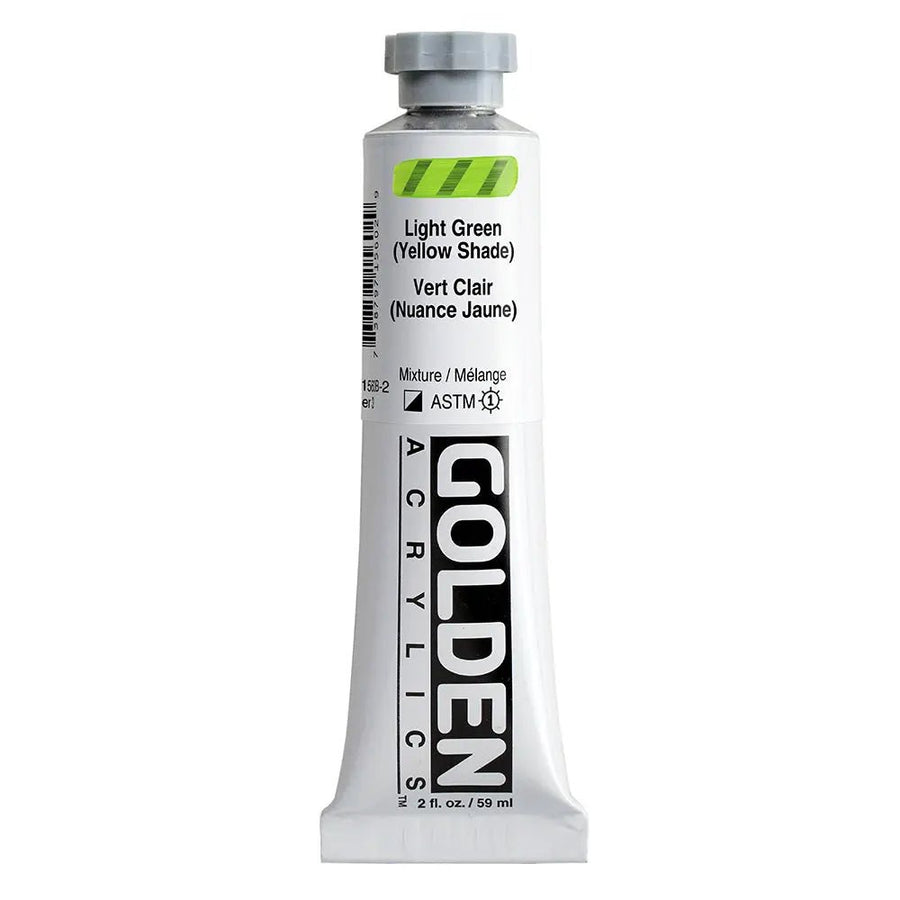 Golden Heavy Body Acrylfarbe Hellgrun (gelbton) 59 ml - Kidis Art