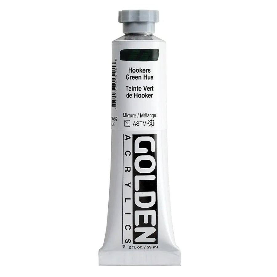 Golden Heavy Body Acrylfarbe Hookersgrun Farbton 59 ml - Kidis Art