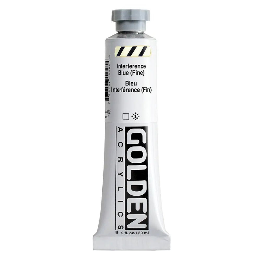 Golden Heavy Body Acrylfarbe Interferenz Blau (Fein) 59 ml - Kidis Art