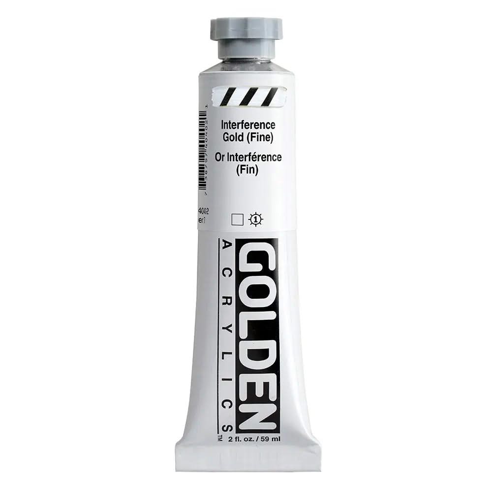 Golden Heavy Body Acrylfarbe Interferenz Gold (Fein) 59 ml - Kidis Art