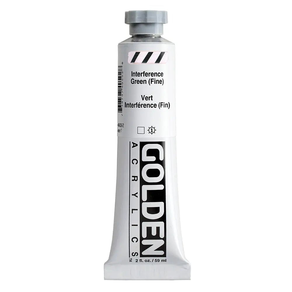 Golden Heavy Body Acrylfarbe Interferenz Grun (Fein) 59 ml - Kidis Art