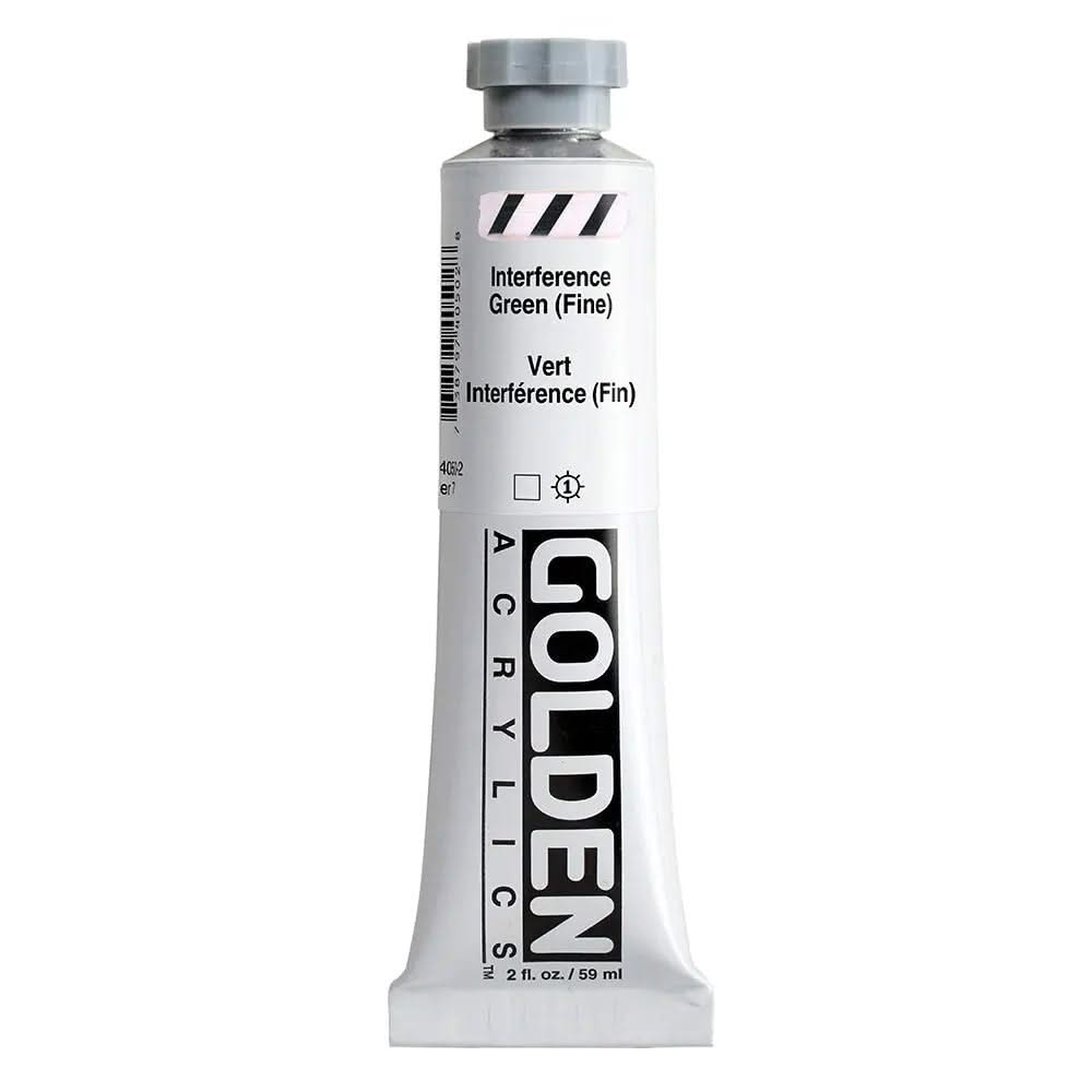 Golden Heavy Body Acrylfarbe Interferenz Grun (Fein) 59 ml - Kidis Art