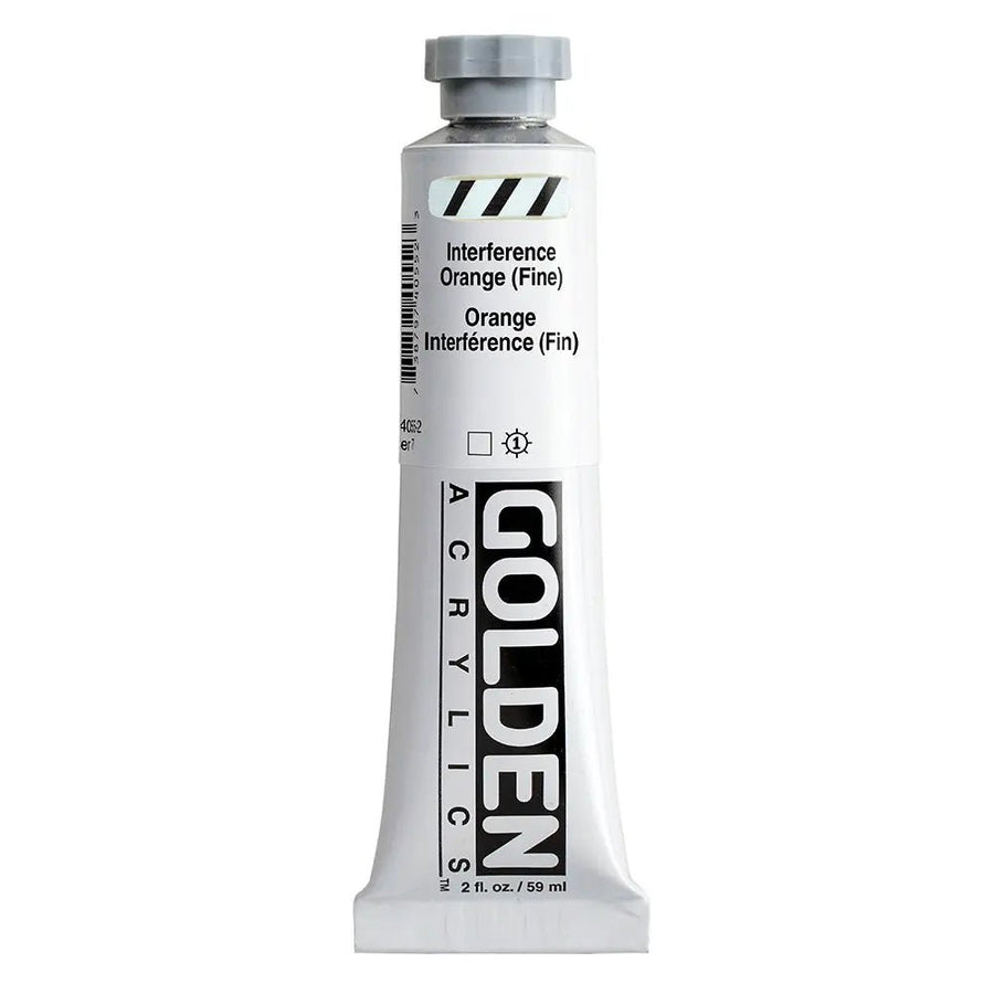 Golden Heavy Body Acrylfarbe Interferenz Orange (Fein) 59 ml - Kidis Art