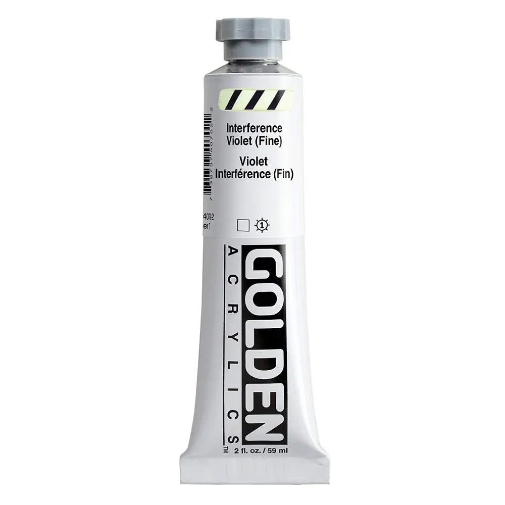 Golden Heavy Body Acrylfarbe Interferenz Violett (Fein) 59 ml - Kidis Art