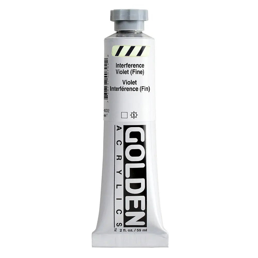 Golden Heavy Body Acrylfarbe Interferenz Violett (Fein) 59 ml - Kidis Art