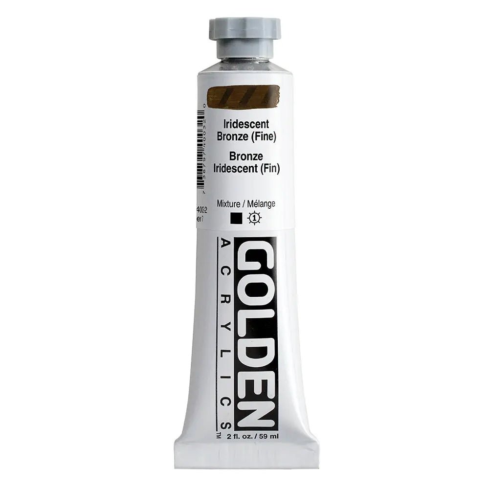 Golden Heavy Body Acrylfarbe Irisierende Bronze (Fein) 59 ml - Kidis Art