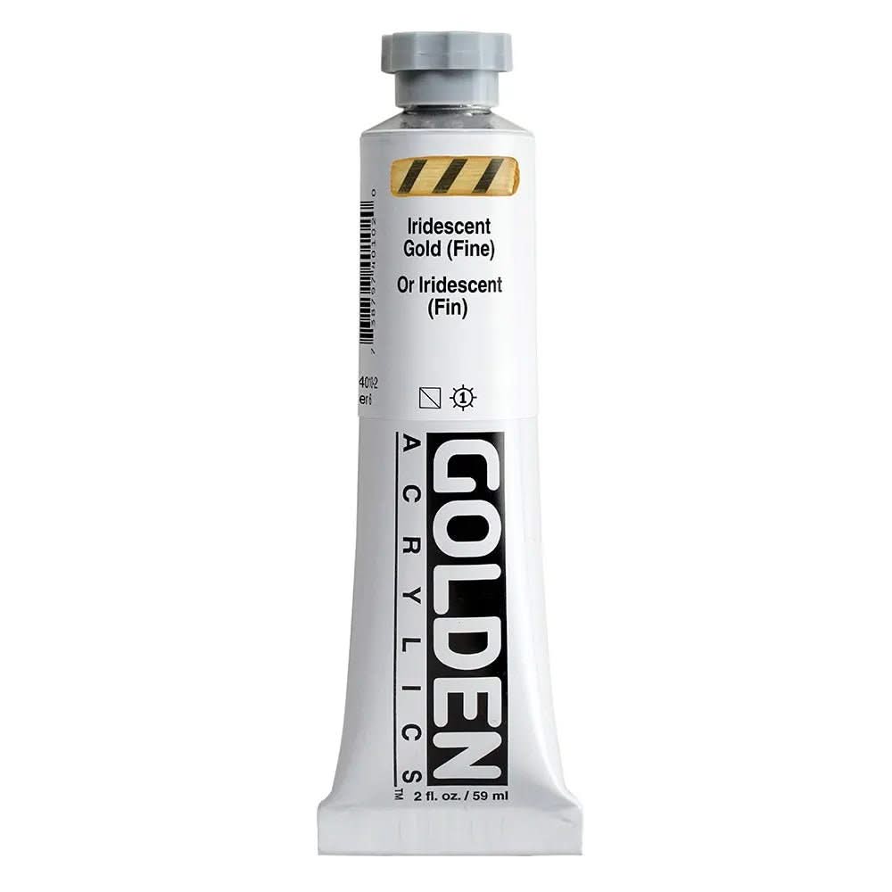 Golden Heavy Body Acrylfarbe Irisierende Gold (Fein) 59 ml - Kidis Art