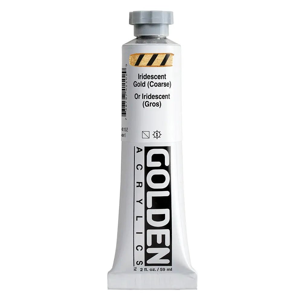 Golden Heavy Body Acrylfarbe Irisierende Gold (Grob) 59 ml - Kidis Art