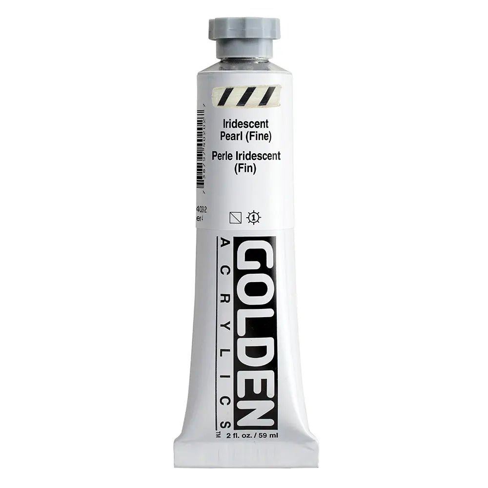 Golden Heavy Body Acrylfarbe Irisierende Perlmutt (Fein) 59 ml - Kidis Art