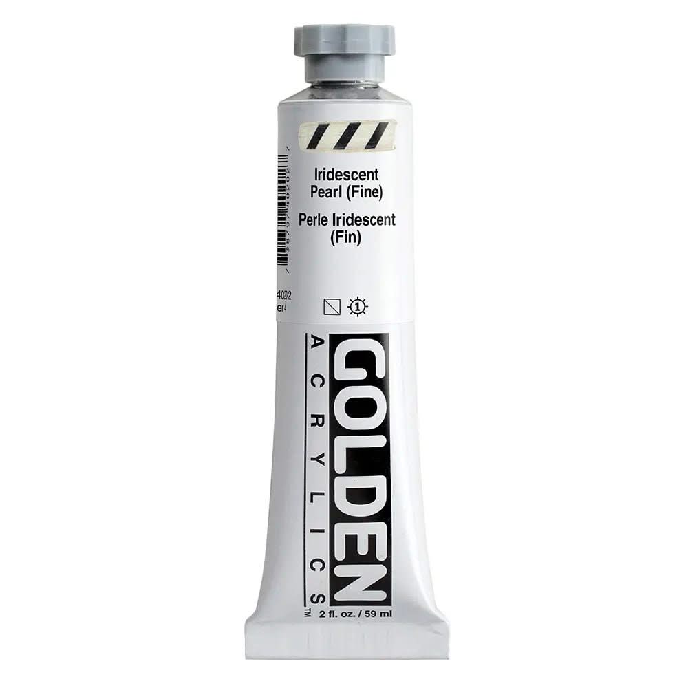 Golden Heavy Body Acrylfarbe Irisierende Perlmutt (Fein) 59 ml - Kidis Art