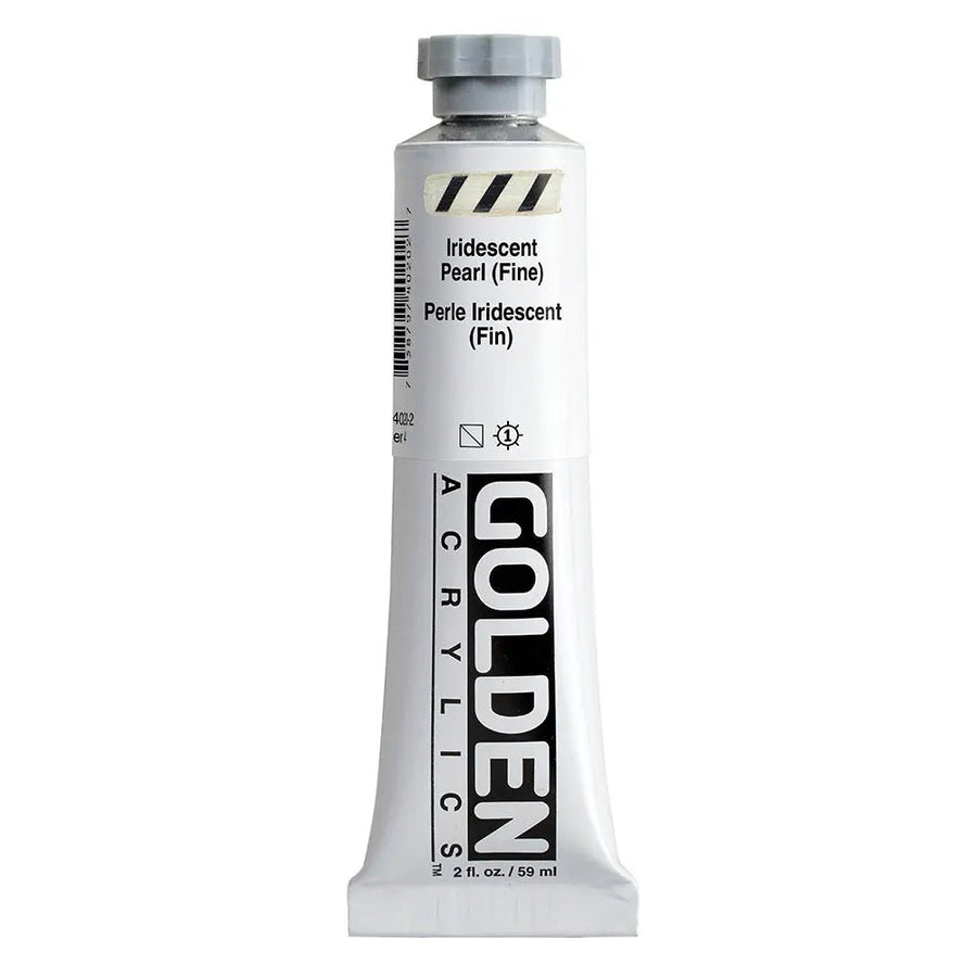 Golden Heavy Body Acrylfarbe Irisierende Perlmutt (Fein) 59 ml - Kidis Art