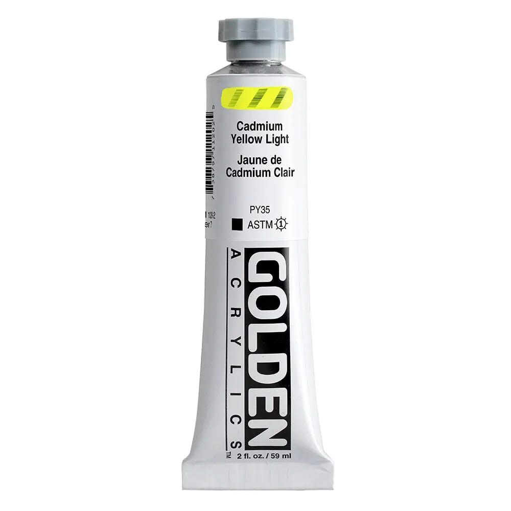 Golden Heavy Body Acrylfarbe Kadmiumgelb Hell 59 ml - Kidis Art